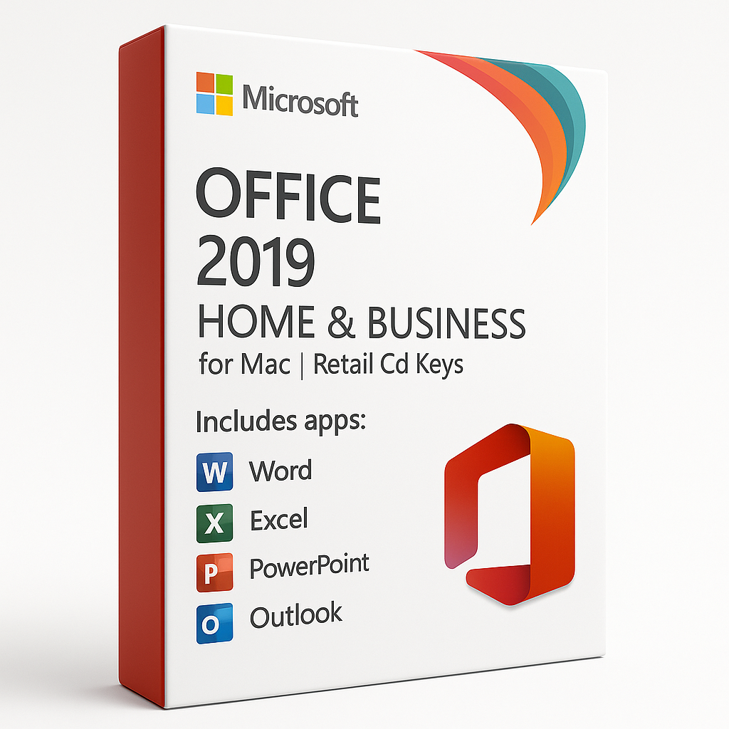 Microsoft Office 2019 Home and Business for Mac | Retail Cd Keys